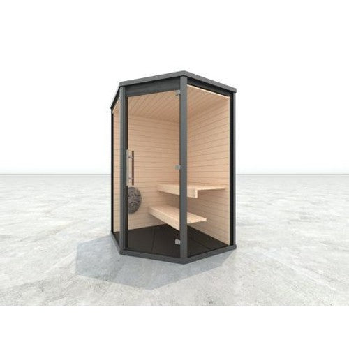 Haljas Hele Glass 3 Person Luxury Sauna
