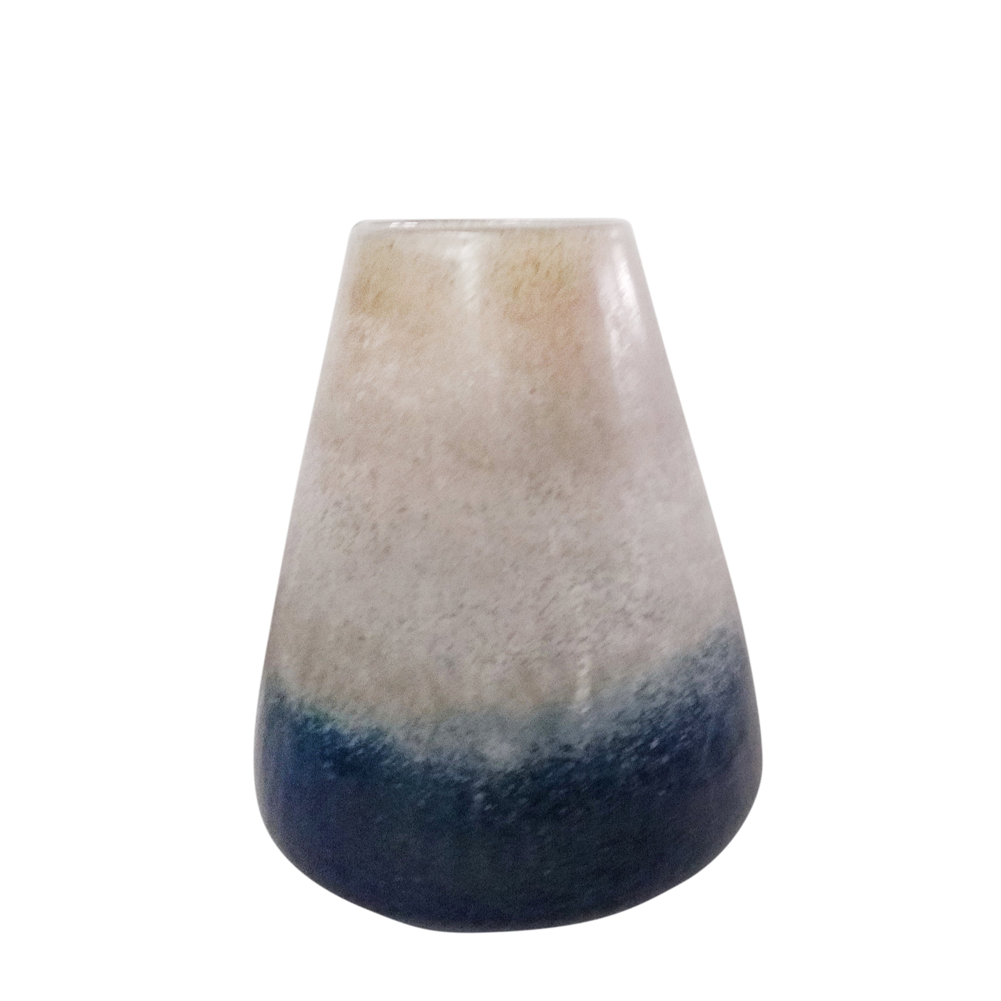 Glass 11" Tri-Color Vase, Multi