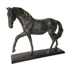Polyresin 14" Horse Sculpture, Black