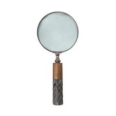 4"D Magnifying Glass In Resin Handle, 2-Tone