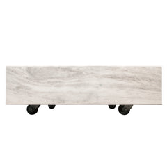 48X48 Marble Coffee Table, White