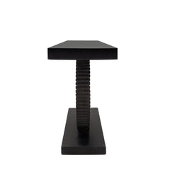 51" Console Table On A Ring Stand, Black