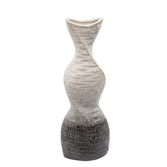 16" Twisted Vase, Cream
