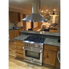 FORNO 30" Lseo Professional Freestanding Gas Range Stainless Steel Italian 5 Burner Convection Oven FFSGS6275-30