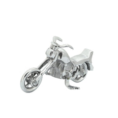 Metal 10" Motorcycle, Silver