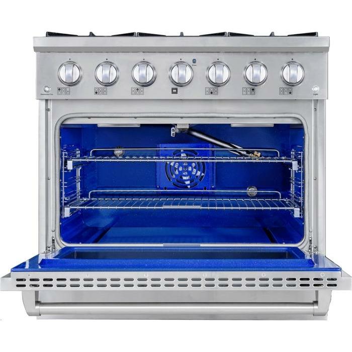 Forte 36 Inch Natural Gas Freestanding Range in Stainless Steel - FGR366BSS