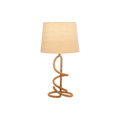Metal/Rope 24" Twist Table Lamp, Brown