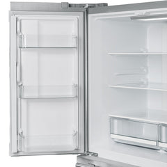 FORNO Moena 36" Free Standing Stainless Steel French Door Refrigerator 19 Cu. Ft Double Freezer With Freezer Drawer FFRBI1820-36SB