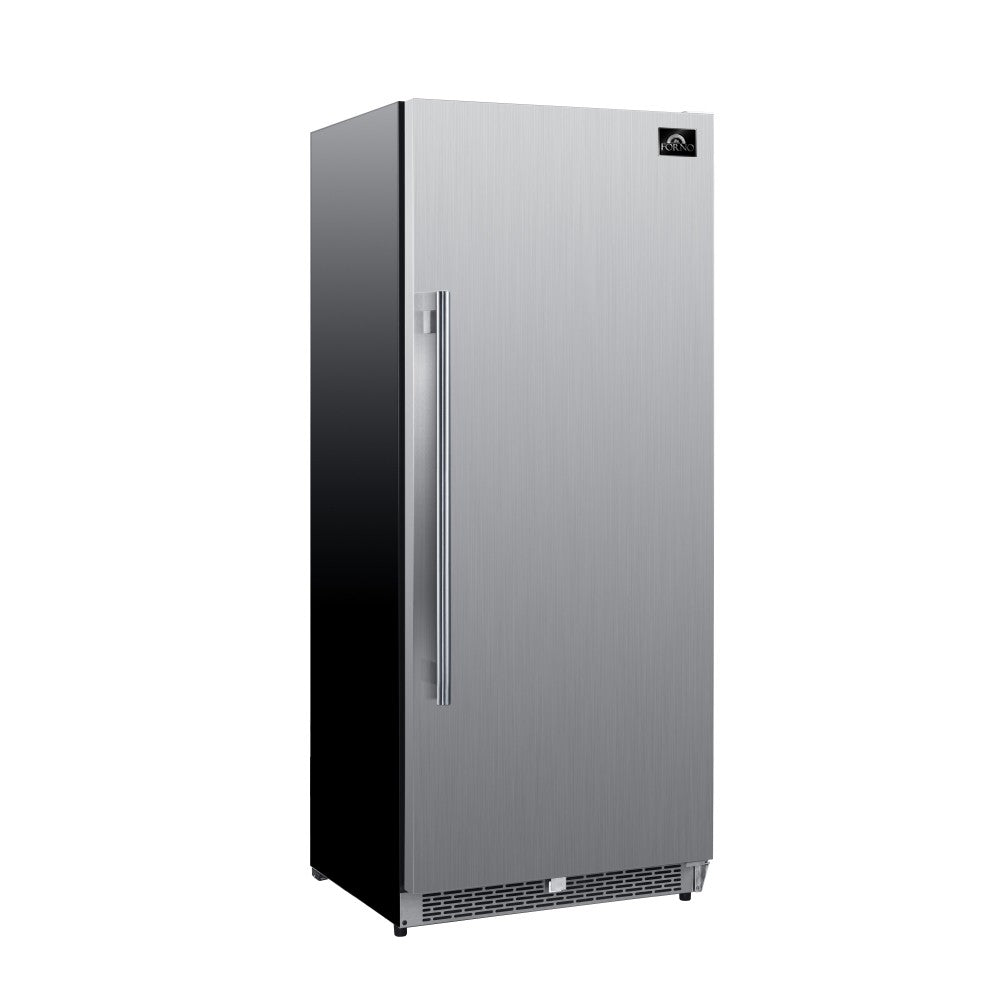 FORNO Cologne 30" Professional Style Stainless Steel Column Refrigerator FFRBI1821-30
