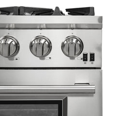 FORNO 36" Capriasca Professional Stainless Steel Free Standing Gas Range Italian 6 Burner Convection Oven FFSGS6260-36