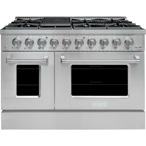 Forte 48 Inch Natural Gas Freestanding Range 8 Burner - FGR488BSS