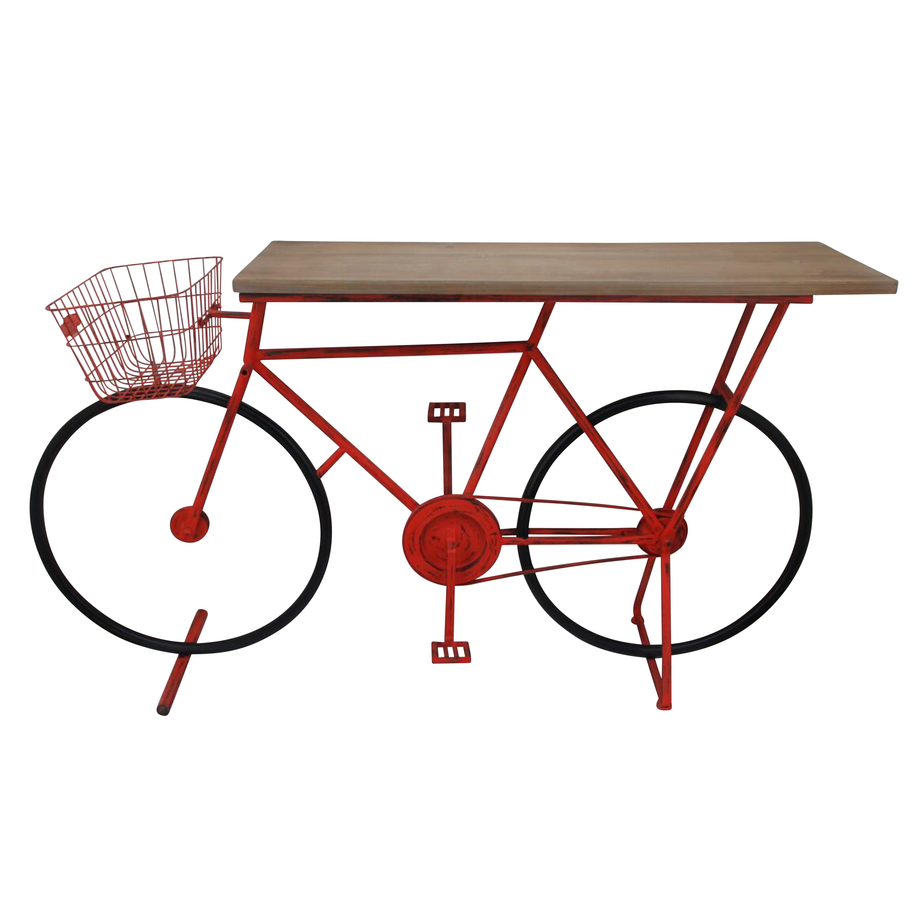Bicycle Console Table,Red