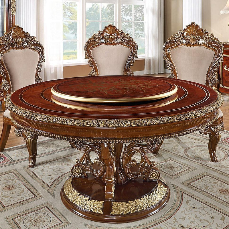Homey Design Luxury Hd-1803 - Round Table-Iron Home Concepts