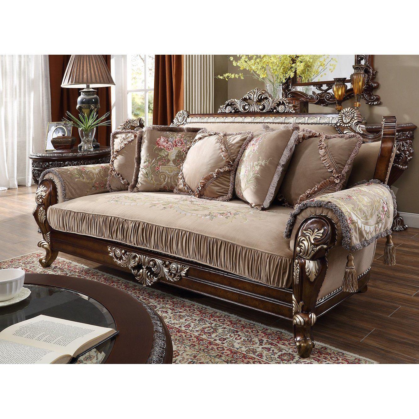 Homey Design Luxury Hd-562 3Pc Sofa Set-Iron Home Concepts