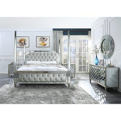 Homey Design Luxury Hd-6001 - Ek 5Pc Bedroom Set-Iron Home Concepts