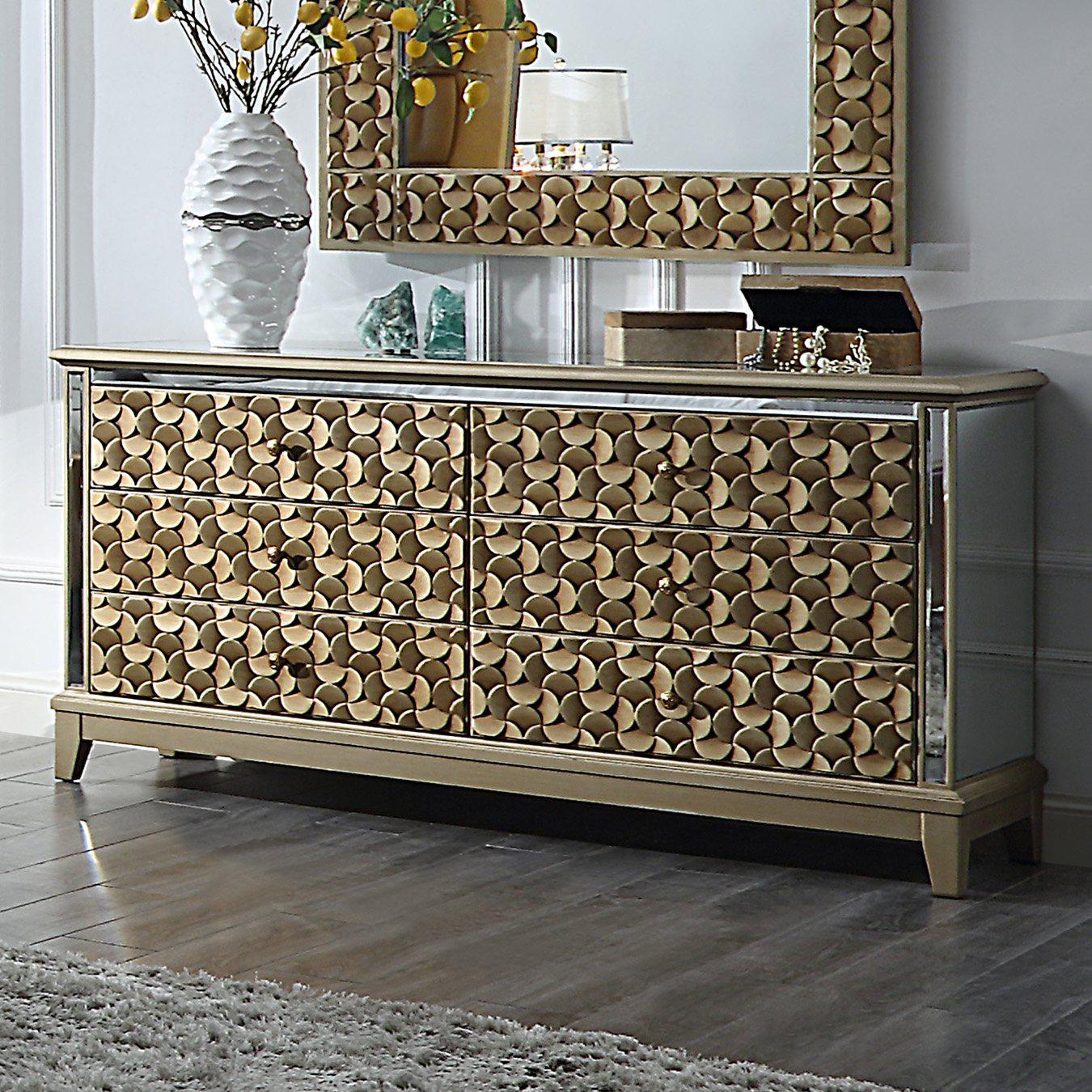 Homey Design Luxury Hd-6065 - Dresser-Iron Home Concepts