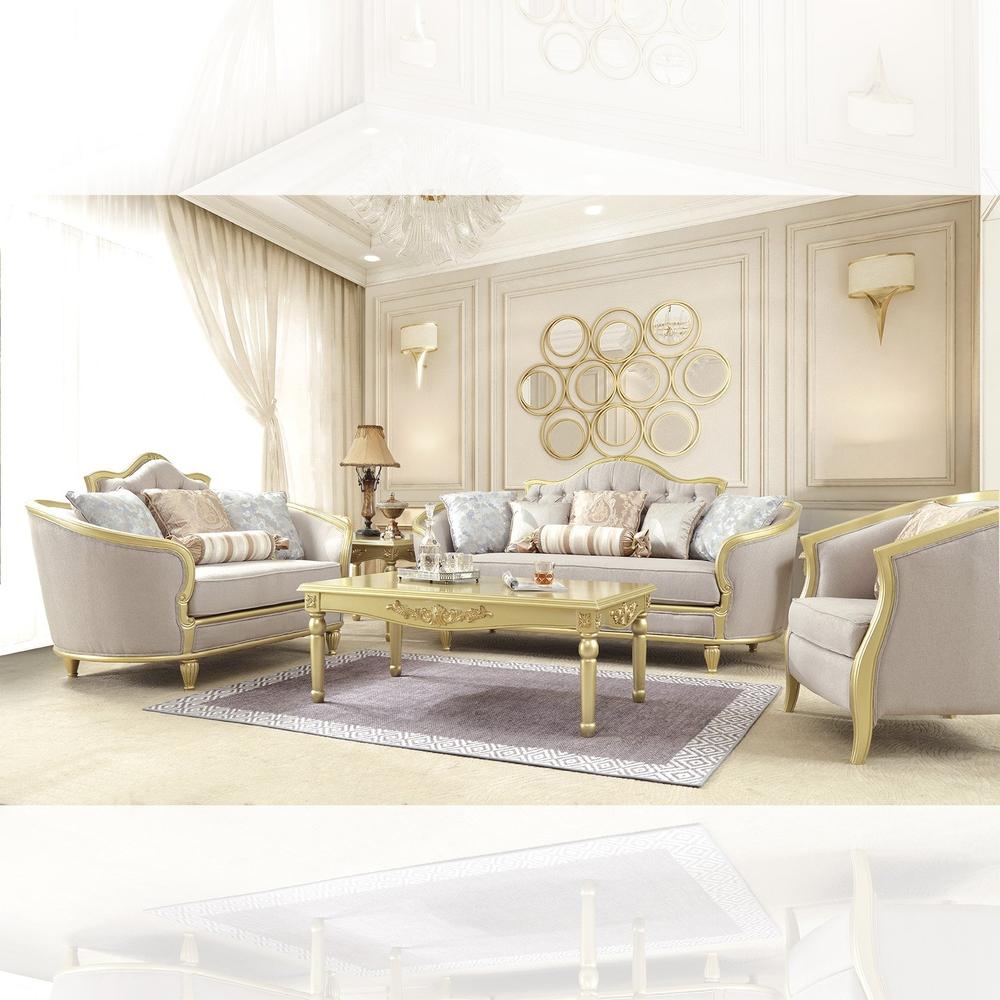 Homey Design Luxury Hd-710 - 3Pc Sofa Set-Iron Home Concepts