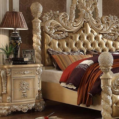 Homey Design Luxury Hd-7266 - Ck 5Pc Bedroom Set-Iron Home Concepts