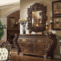 Homey Design Luxury Hd-8011 - Ck 5Pc Bedroom Set-Iron Home Concepts
