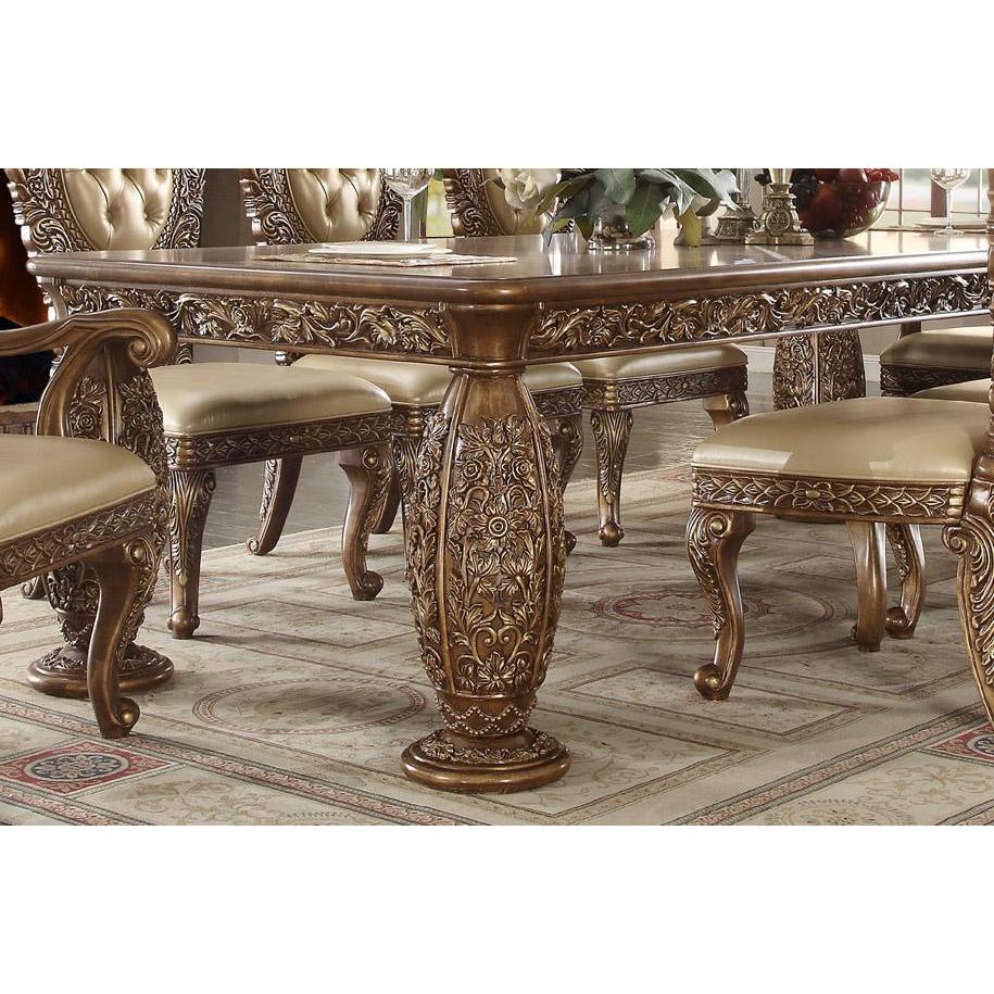 Homey Design Luxury Hd-8018 - 9Pc Dining Table Set-Iron Home Concepts