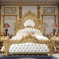 Homey Design Luxury Hd-8086 - Ek 5Pc Bedroom Set-Iron Home Concepts