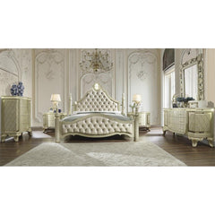 Homey Design Luxury Hd-8092 - Ek 5Pc Bedroom Set-Iron Home Concepts