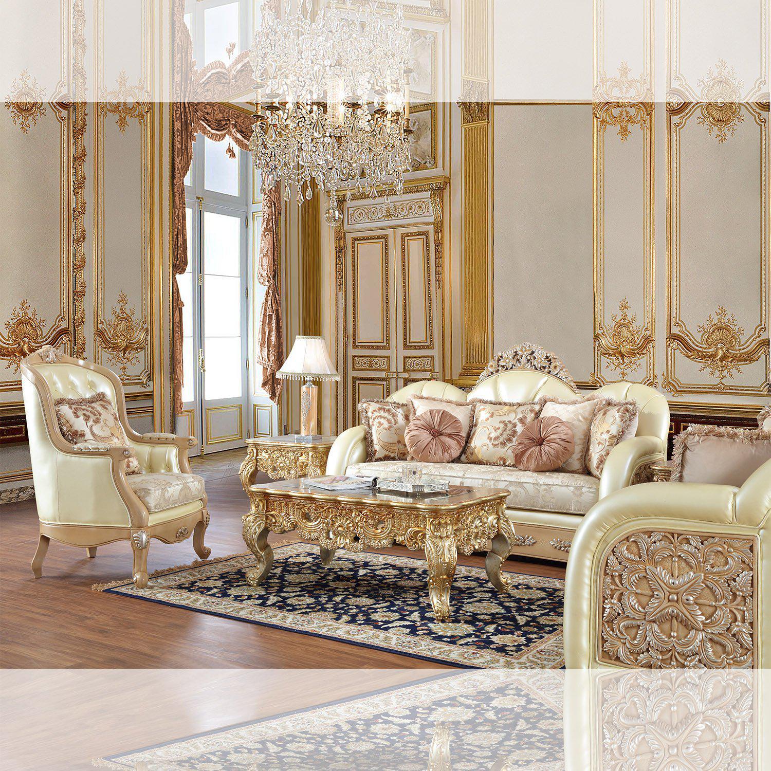 Homey Design Luxury Hd-91302 - 3Pc Sofa Set-Iron Home Concepts