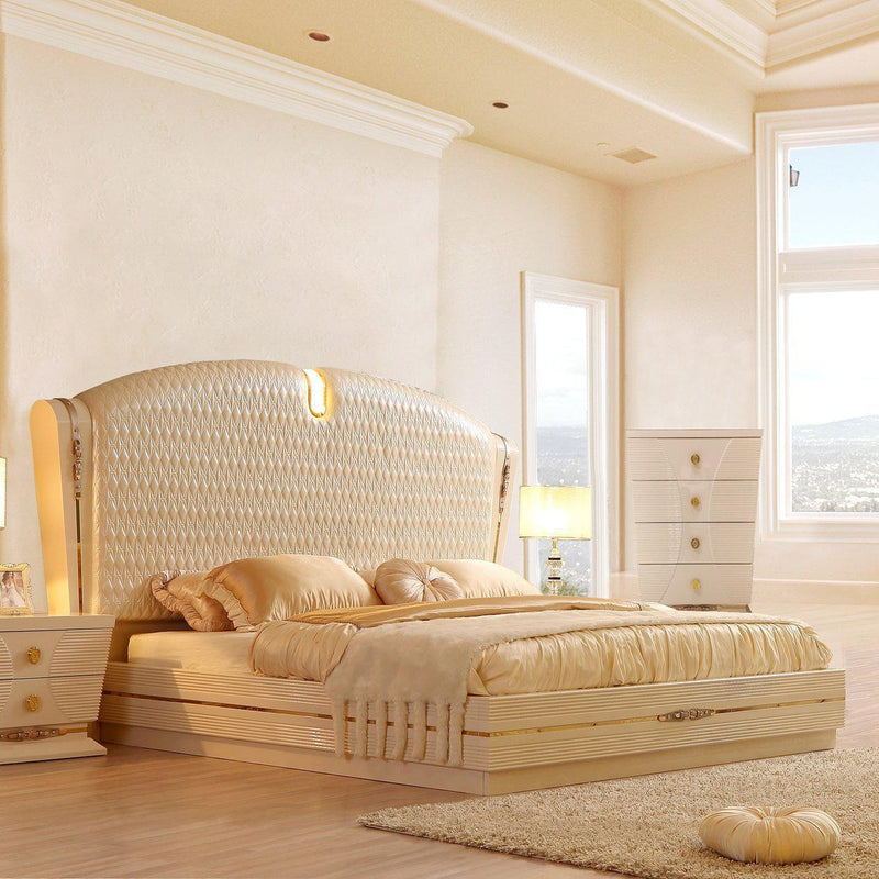 Homey Design Luxury Hd-914 - Bed(Ek:78*82)-Iron Home Concepts