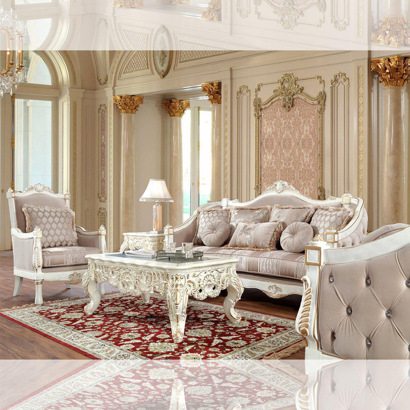 Homey Design Luxury Hd-9390 - 3Pc Sofa Set-Iron Home Concepts