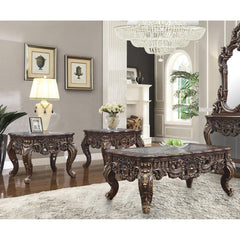 Homey Design Luxury Hd-998C - 3Pc Coffee Table Set-Iron Home Concepts