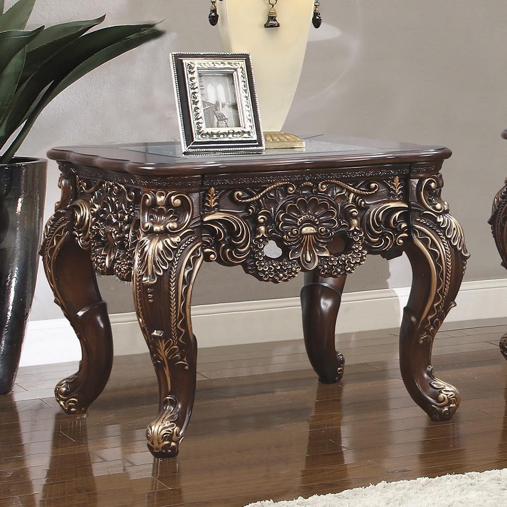Homey Design Luxury Hd-998C - End Table-Iron Home Concepts