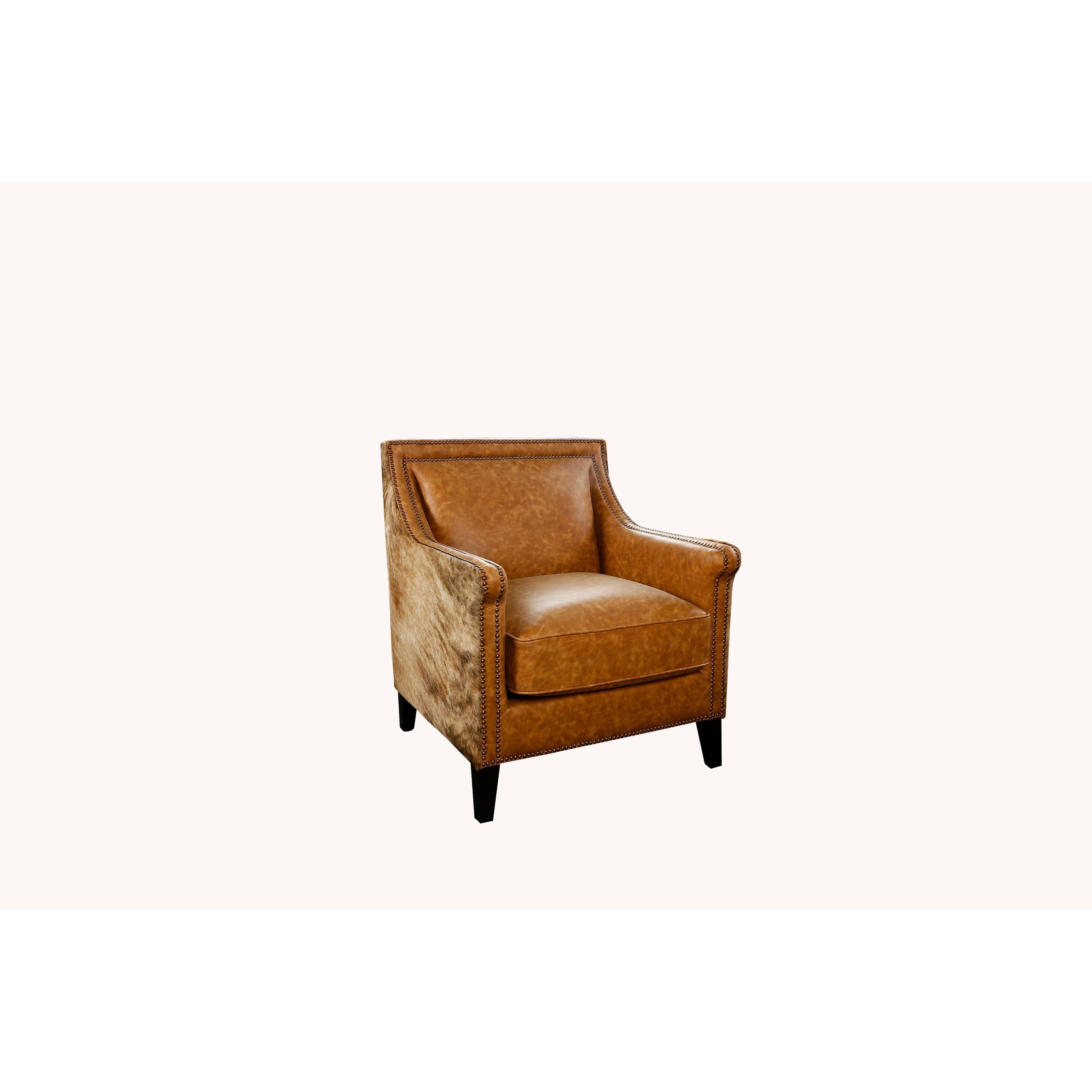 AFD Home Natural Hide Light Micro Club Chair