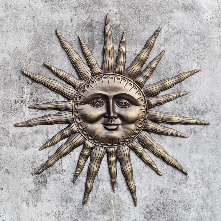 Dawn's Light Sun Wall Plaque-Iron Home Concepts