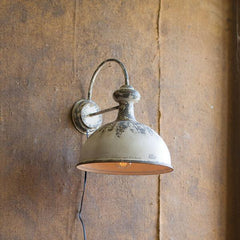 Kalalou Aged Finished Wall Sconce Lamp-Iron Home Concepts