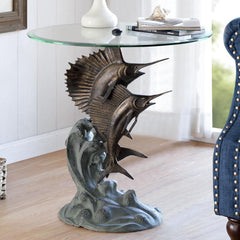 Marlin and Salifish End Table-Iron Home Concepts