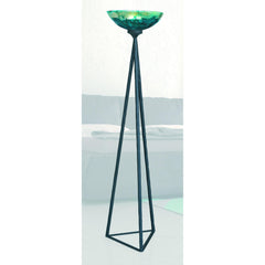 Mathews & Company Tripod Torchiere Iron & Glass Floor Lamp-Iron Home Concepts