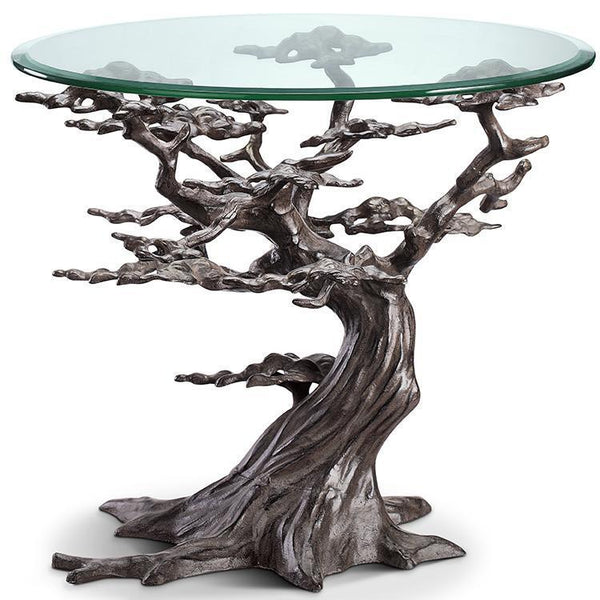 SPI Home Cypress Tree End Table-Iron Home Concepts