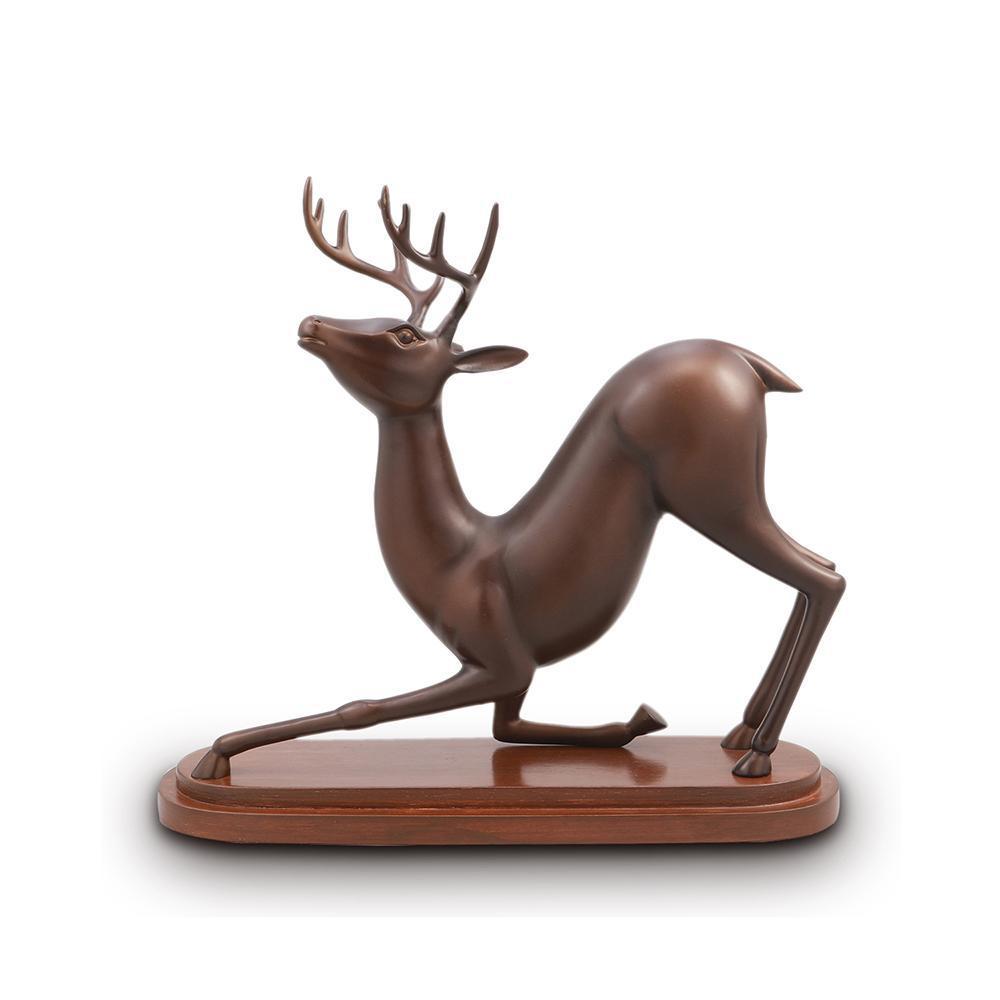 Stretching Deer Desktop Decor-Iron Home Concepts