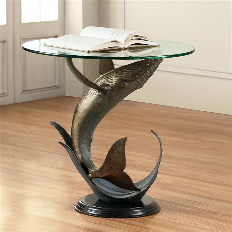 Whale End Table-Iron Home Concepts